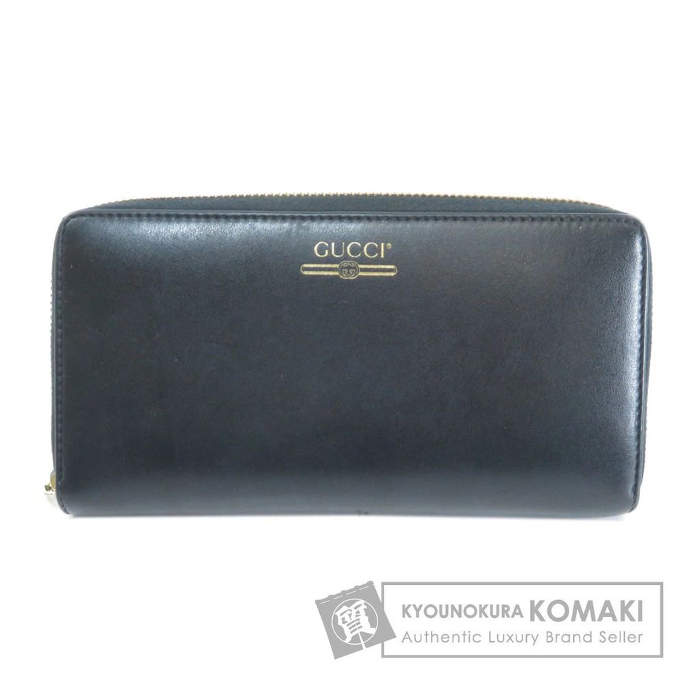 Gucci Motif Long Wallet Leather